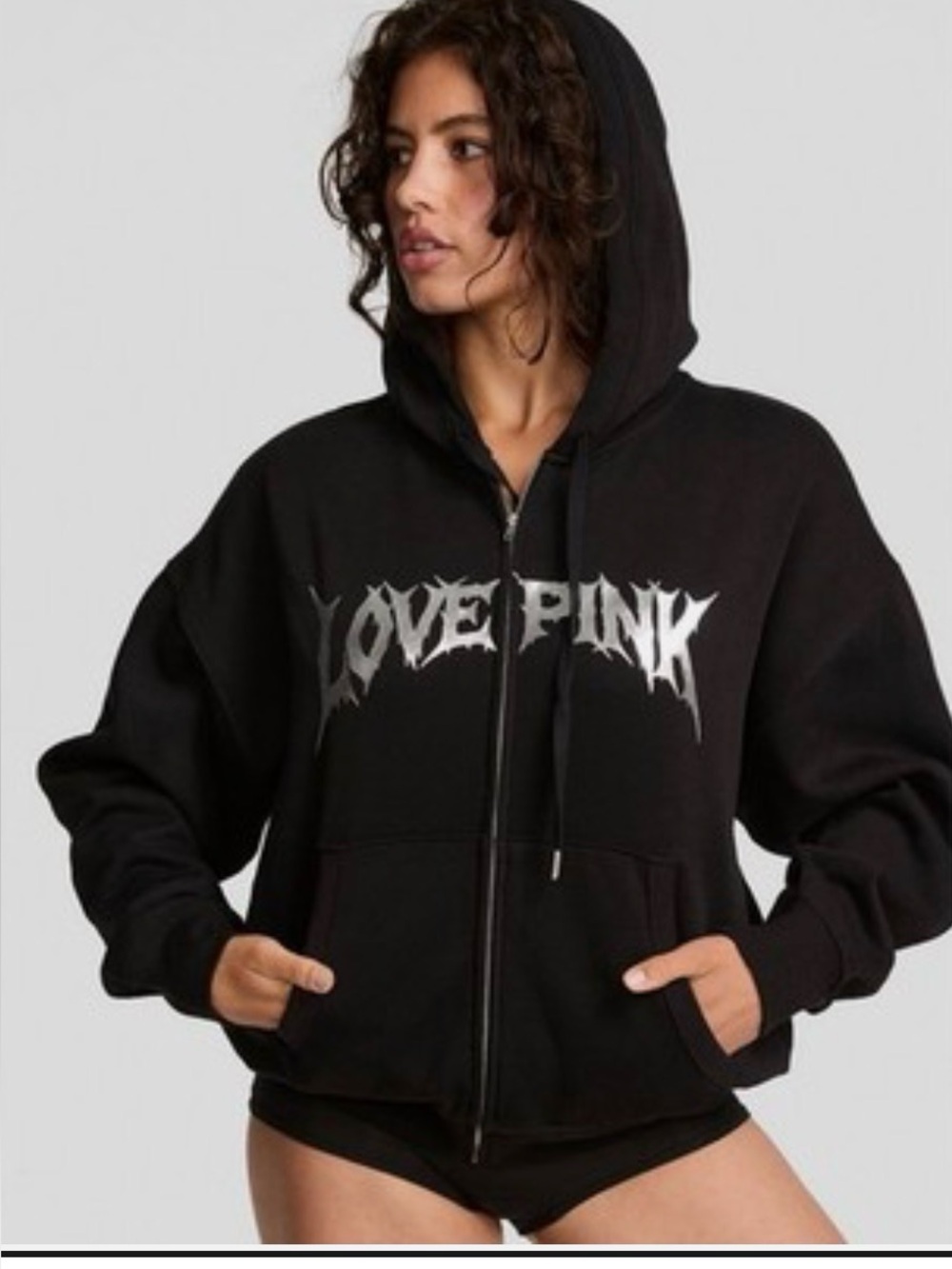 Love Pink Fleece Campus Full-Zip Hoodie Halloween